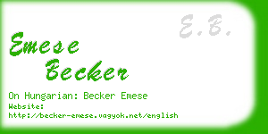 emese becker business card